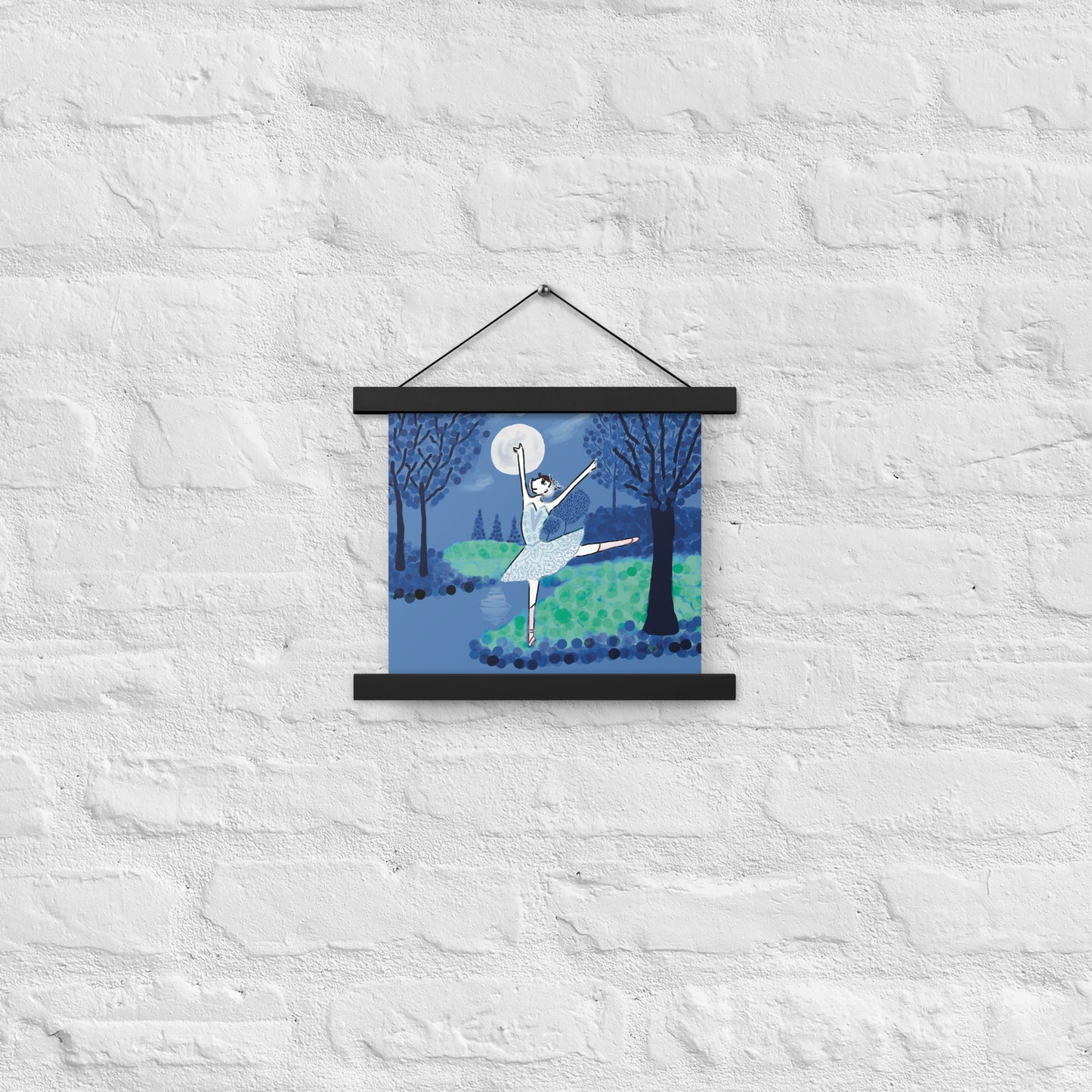 Poster with hangers