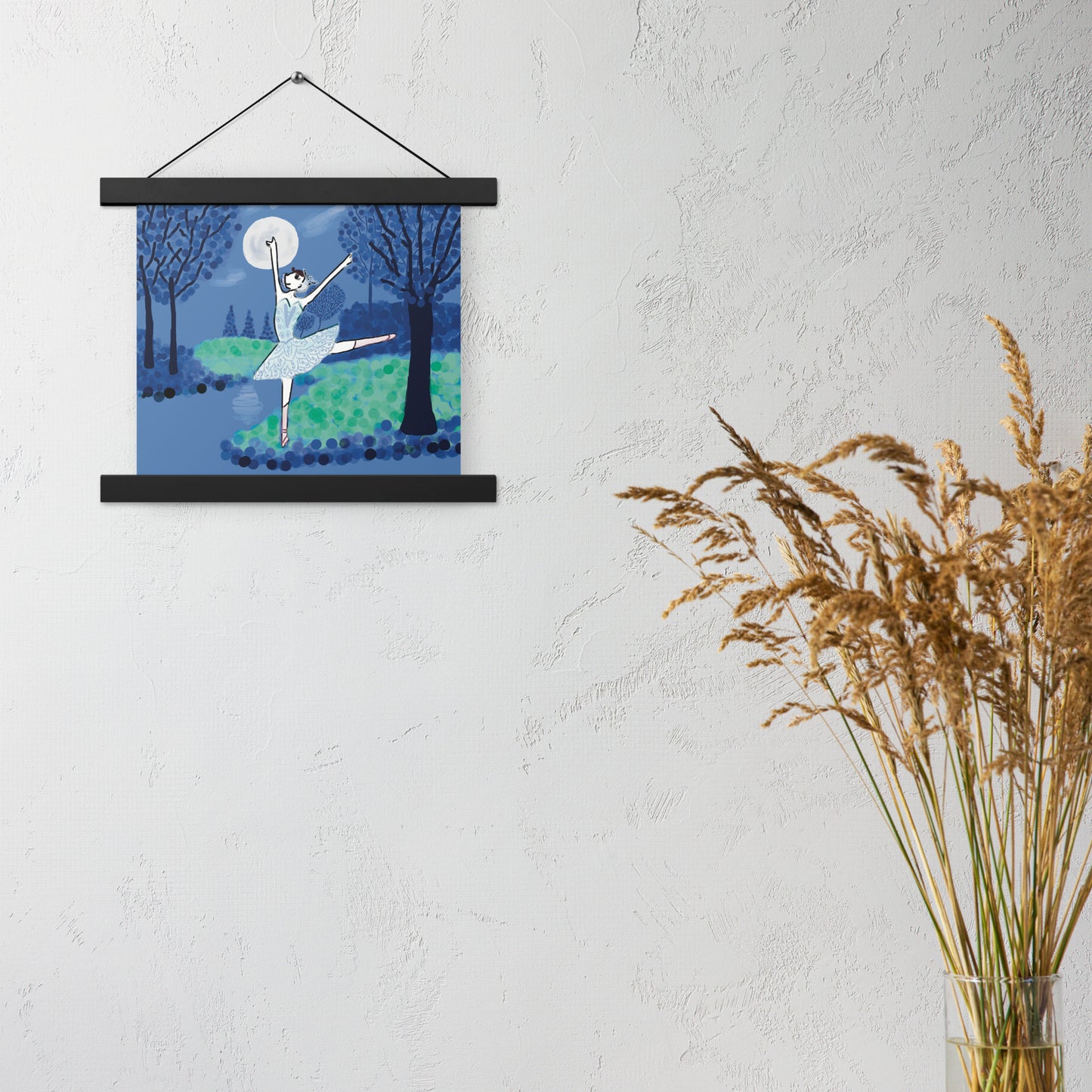 Poster with hangers