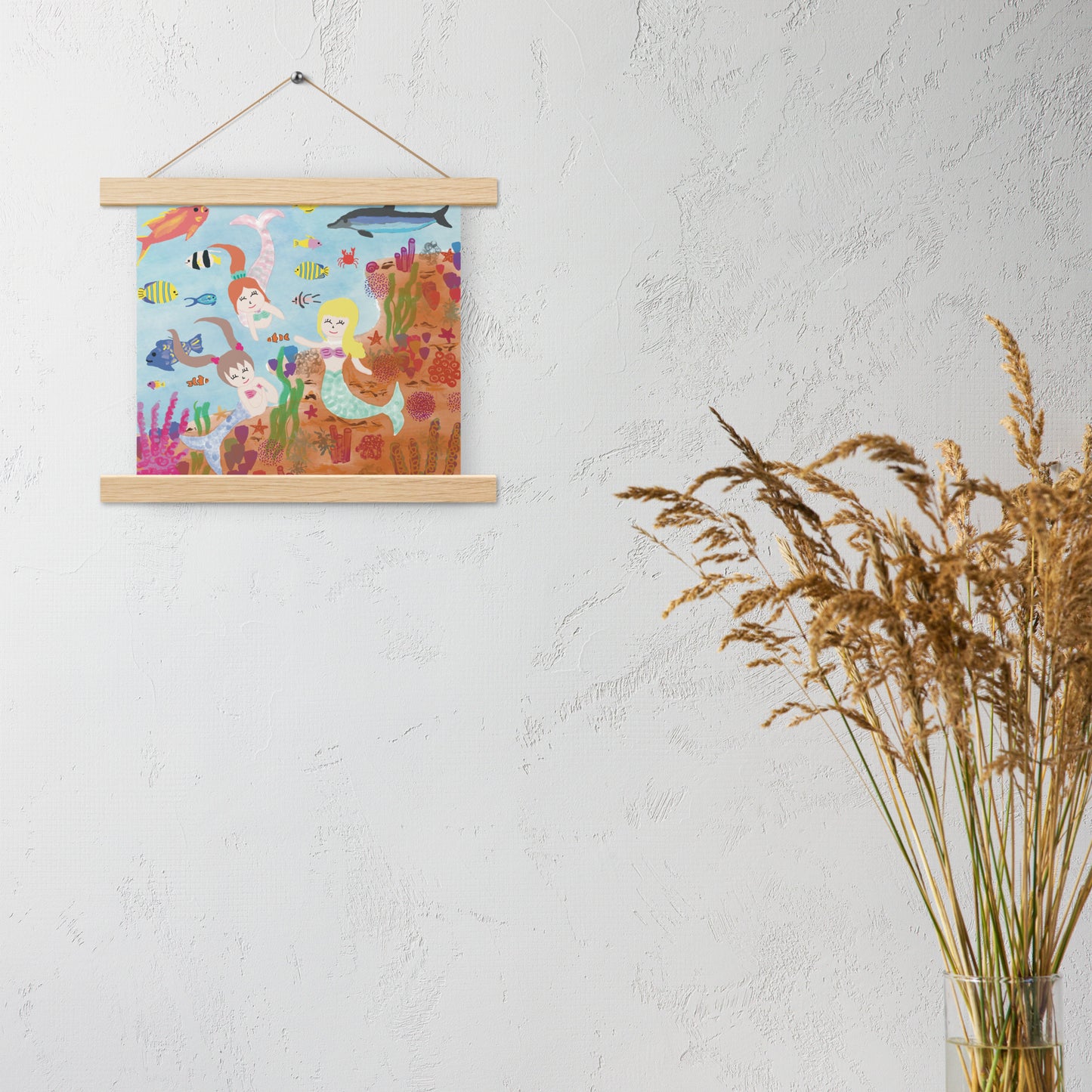 Poster with hangers