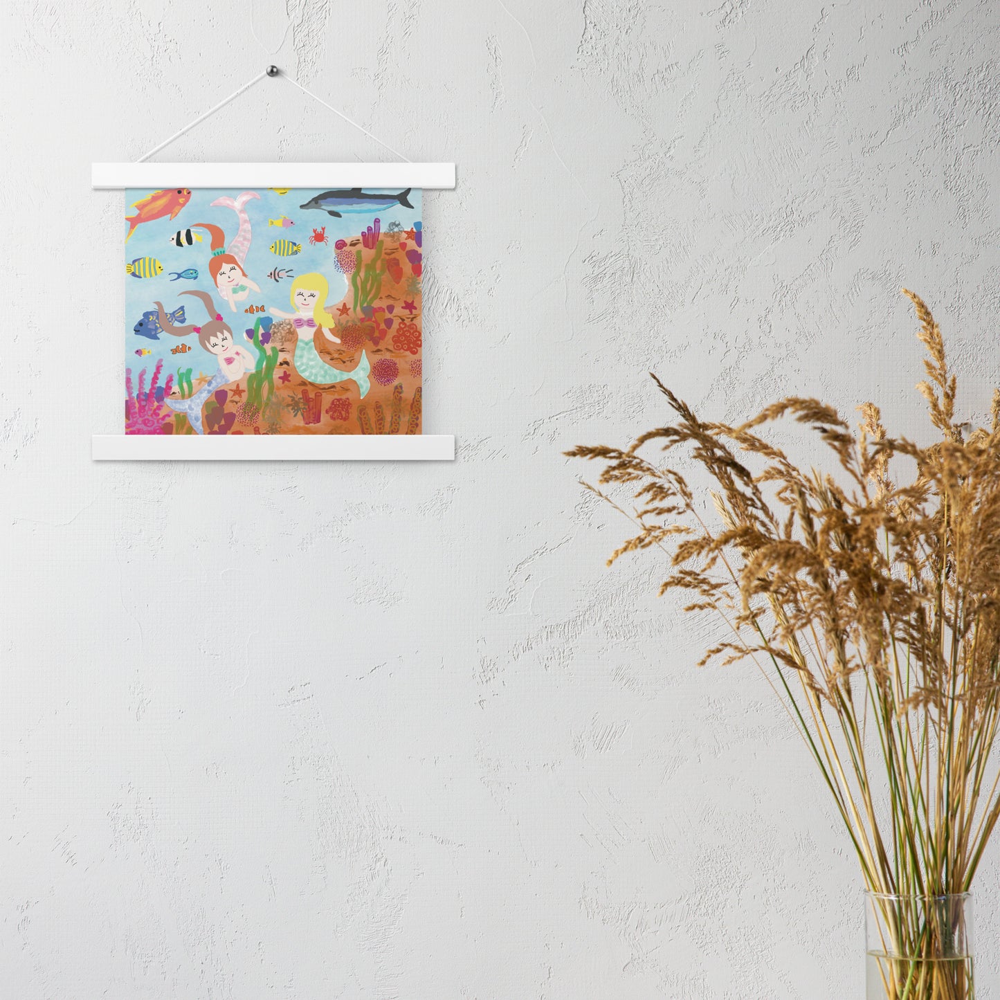 Poster with hangers