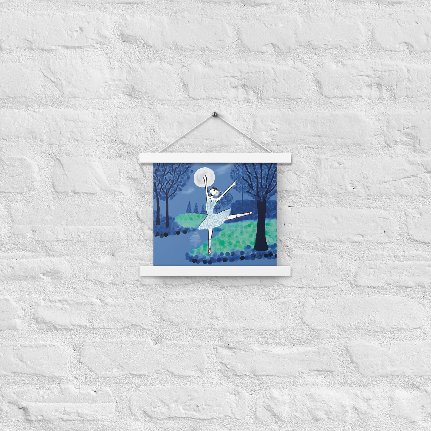 Poster with hangers